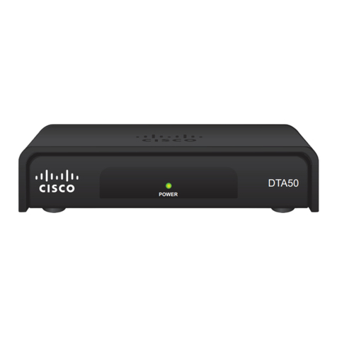 Cisco DTA50 User manual Cisco DTA50 User manual
