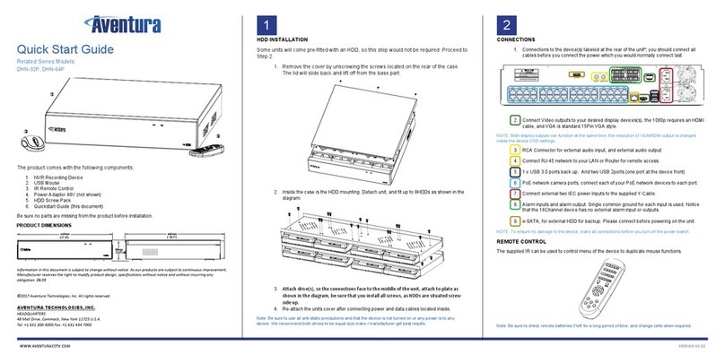 Aventura DHN-32P quick start guide