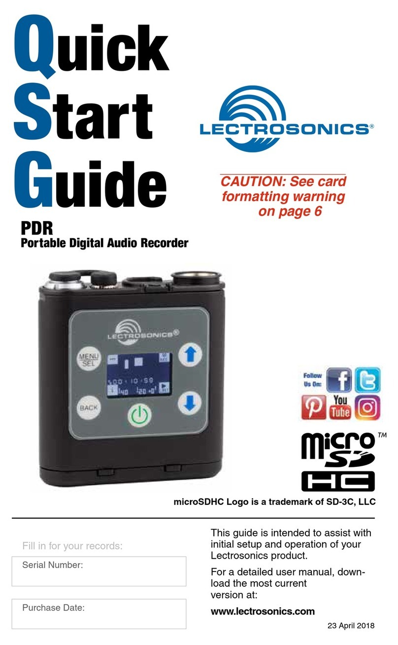 Lectrosonics PDR quick start guide