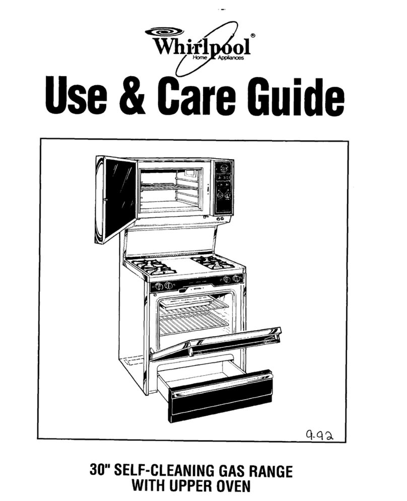Whirlpool SE960PEYN1 Use & care guide