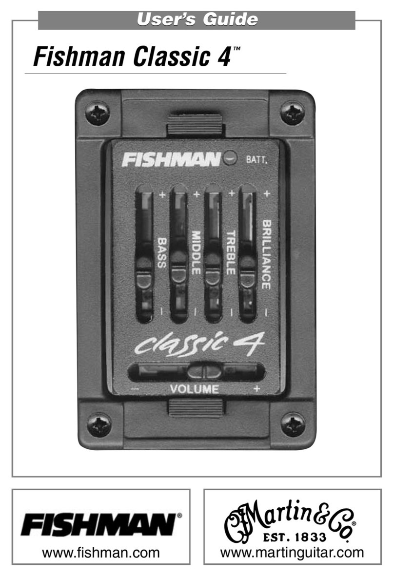 C.F. Martin & Co Fishman Classic 4 user guide C.F. Martin & Co Fishman Classic 4 user guide