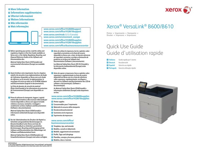 Xerox VersaLink B600 Operating manual