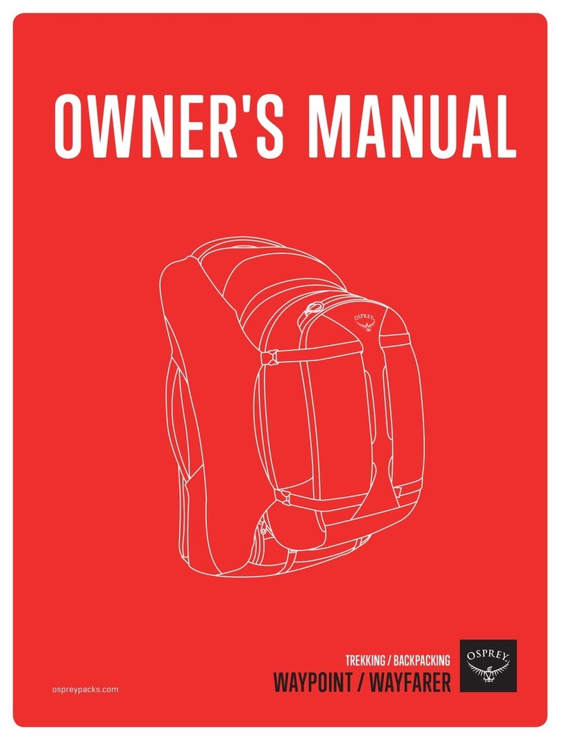 Osprey WAYPOINT owner's manual