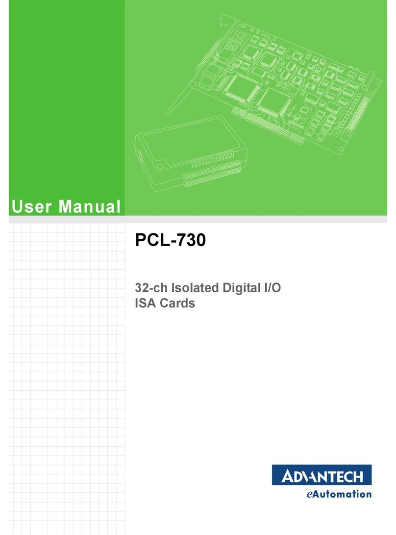 Advantech PCL-730 User manual
