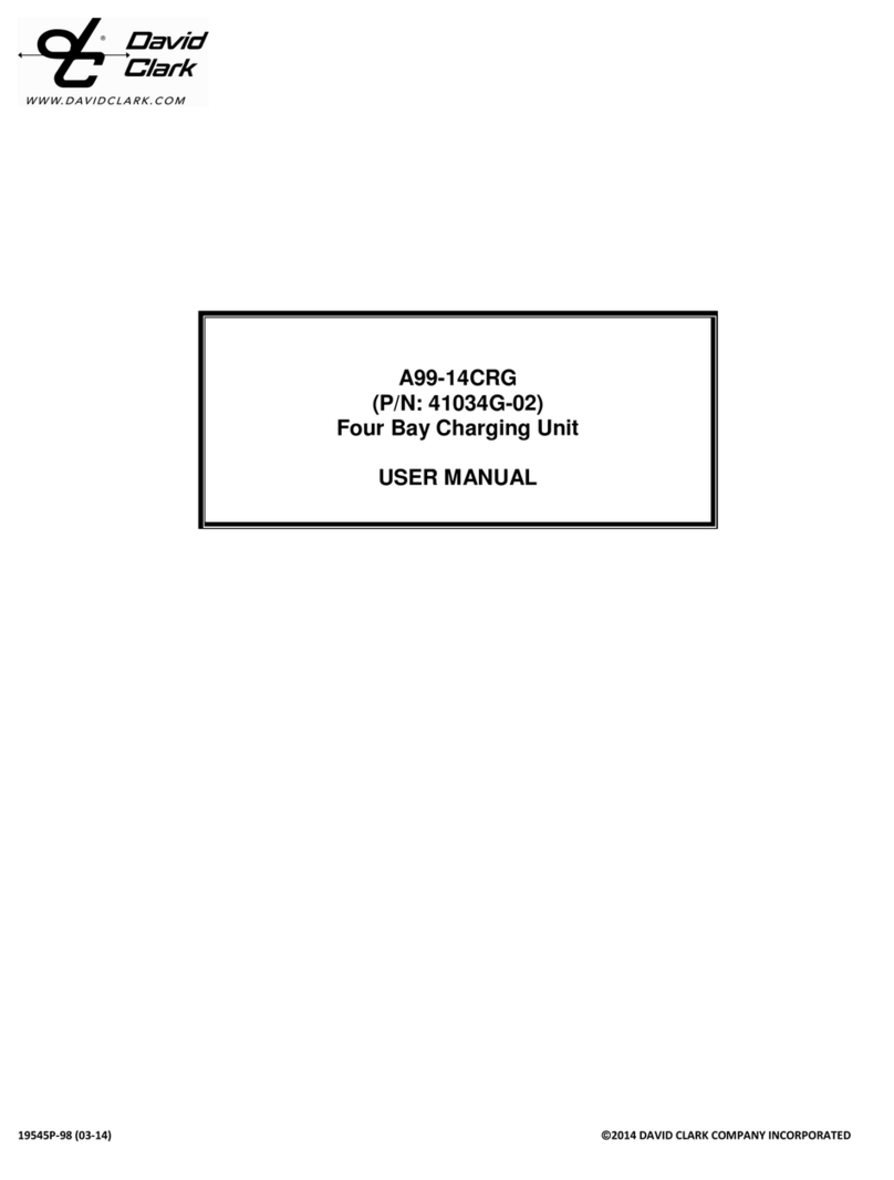 David Clark A99-14CRG user manual