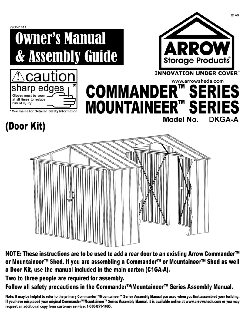 Arrow Storage Products DKGA-A User manual Arrow Storage Products DKGA-A User manual