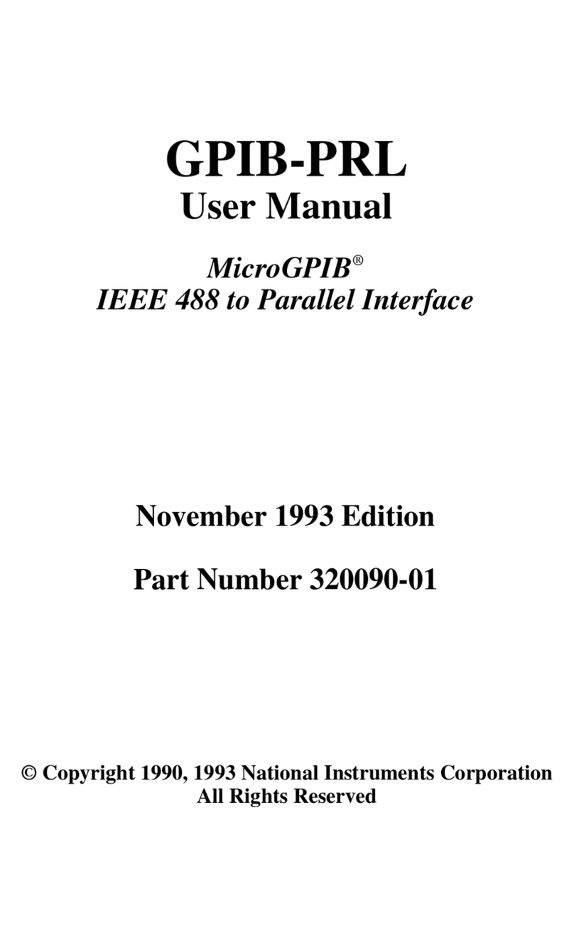 National Instruments GPIB-PRL user manual