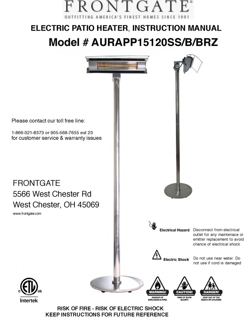 Frontgate AURAPP15120SS instruction manual