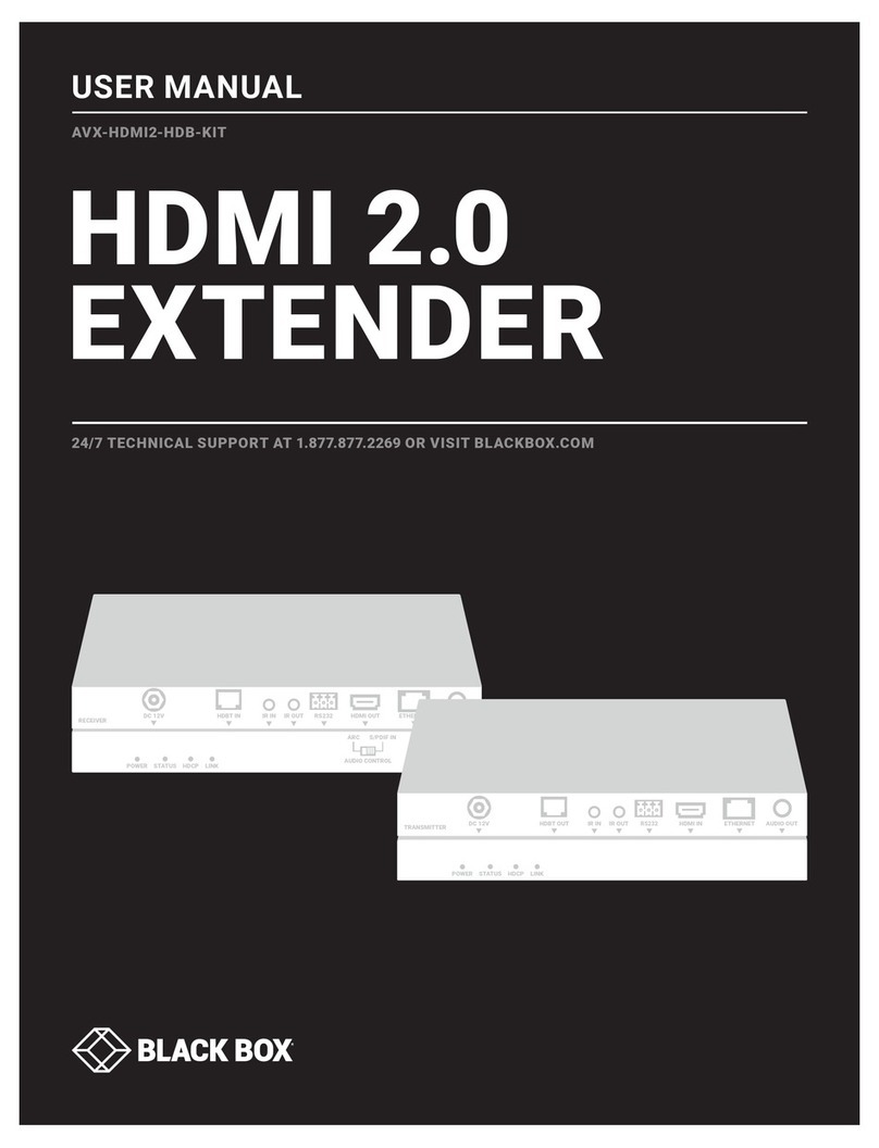 Black Box AVX-HDMI2-HDB-KIT User manual
