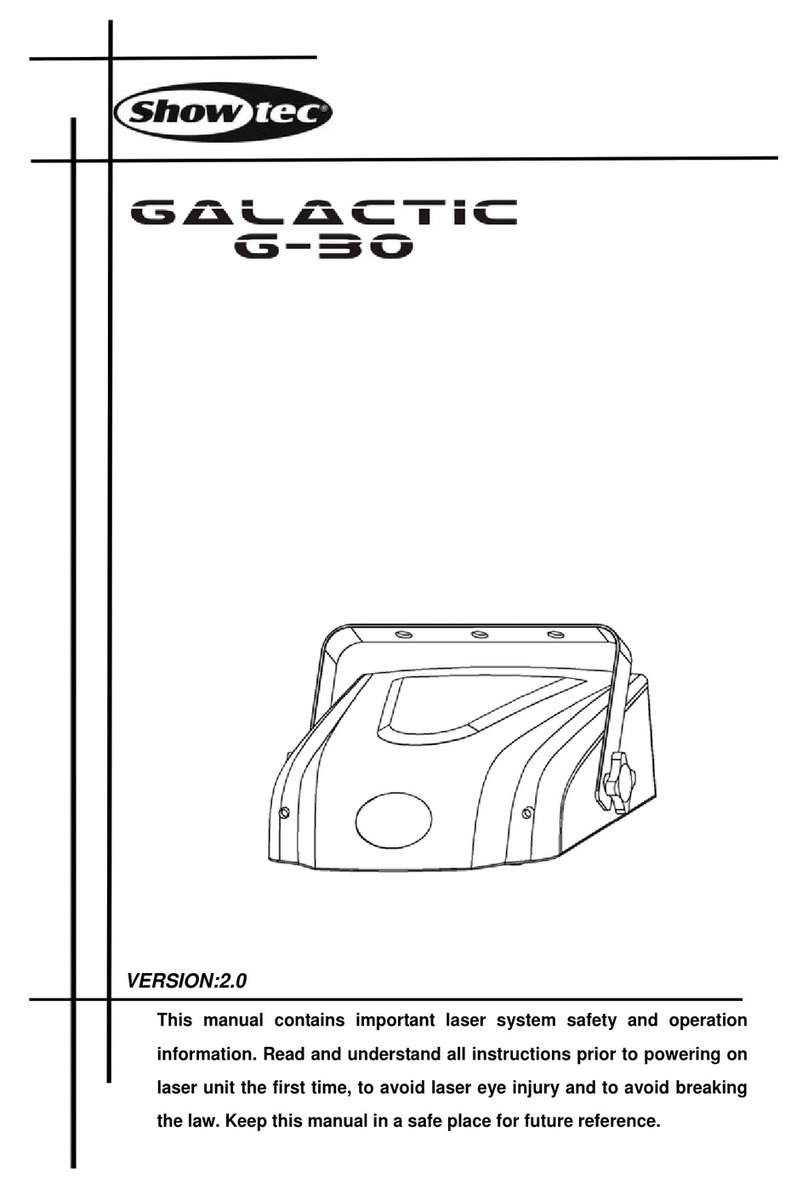 Show Tec Galactic G-30 User manual