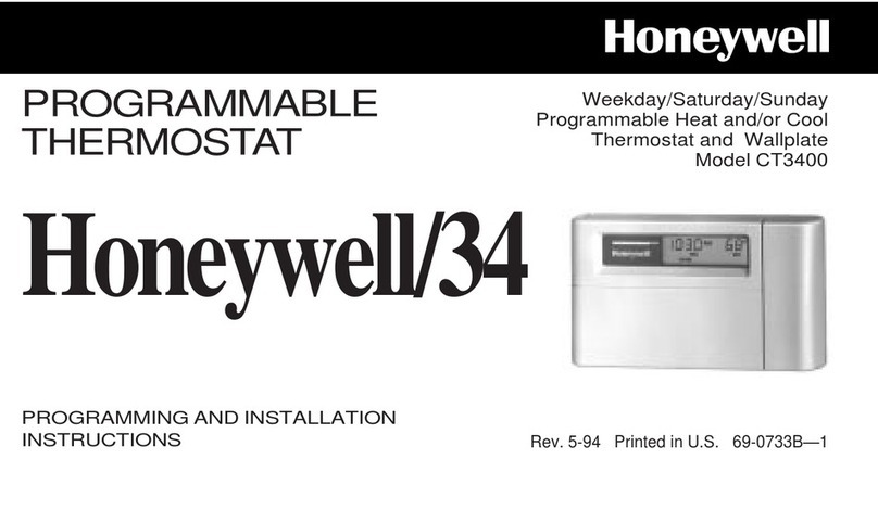 Honeywell CT3400 User manual