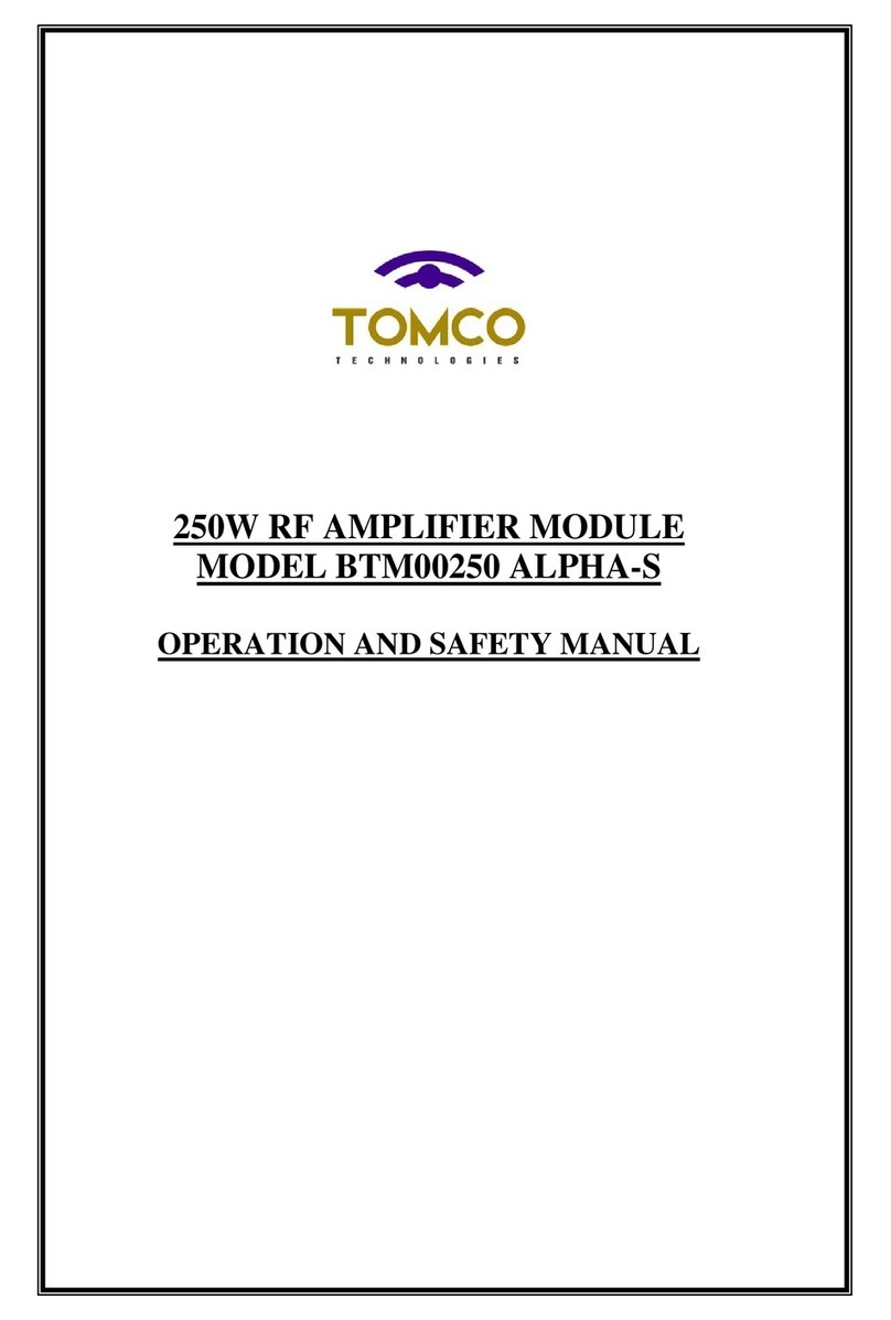 Tomco BTM00250 ALPHA-S Use and care manual