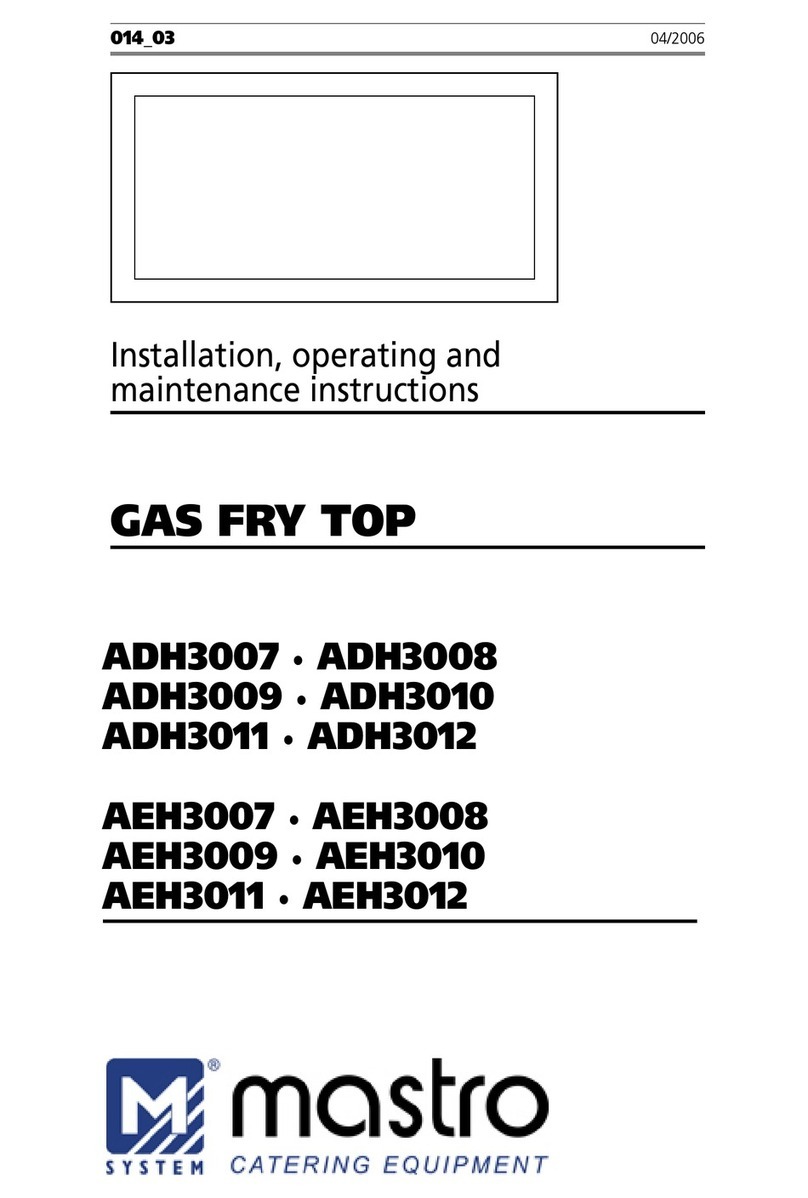 mastro ADH3007 Installation, operating and maintenance manual