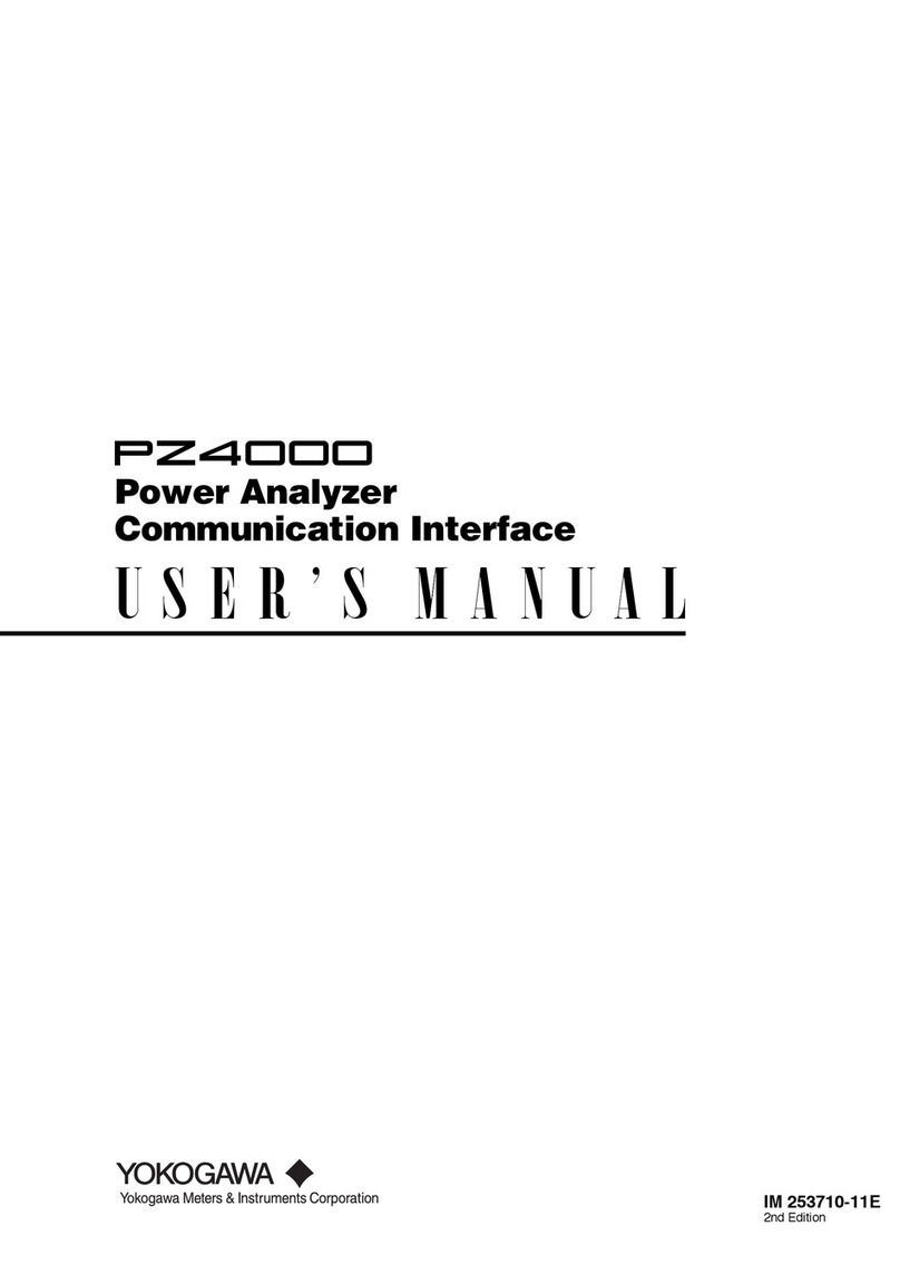 YOKOGAWA PZ4000 User manual