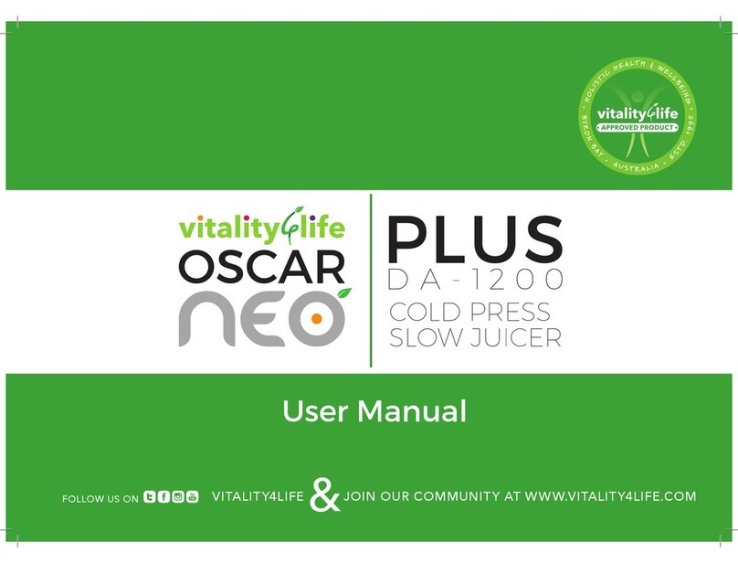 Vitality 4 Life Oscar Neo Plus user manual