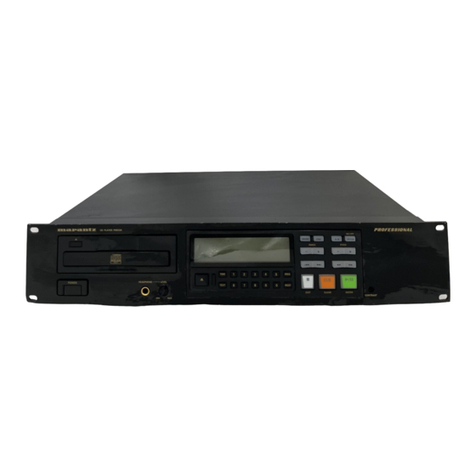 Marantz PMD330 User manual Marantz PMD330 User manual