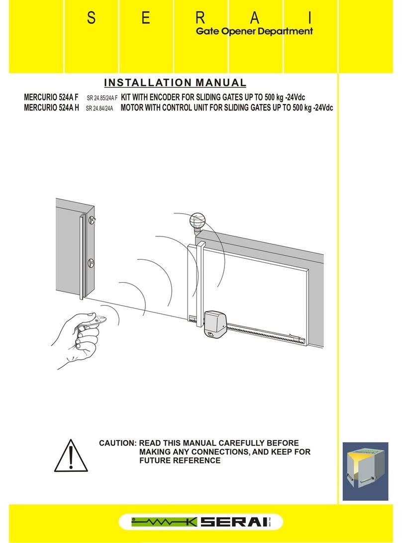Serai SR 24.85/24A F User manual