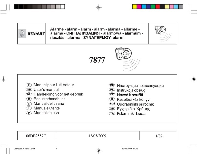 Renault 7877 user manual Renault 7877 user manual