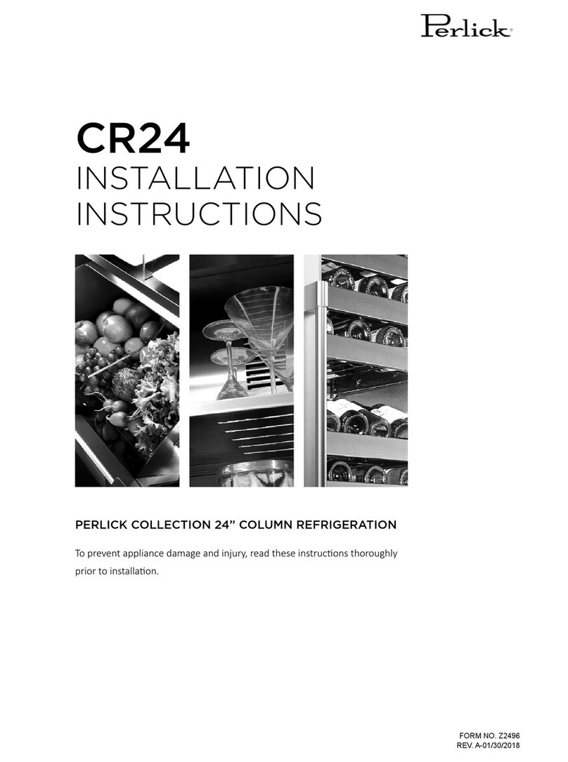 Perlick CR24 User manual