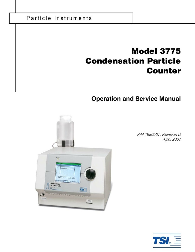TSI Instruments 3775 Operation and service manual
