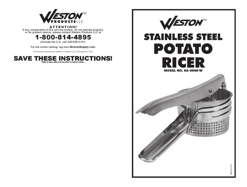 Weston Products 83-3040-W user manual