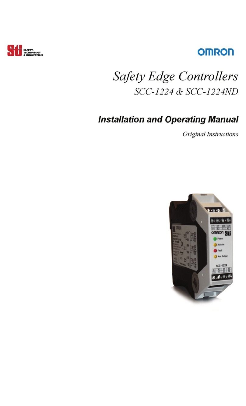 Omron SCC-1224 Installation and operating manual