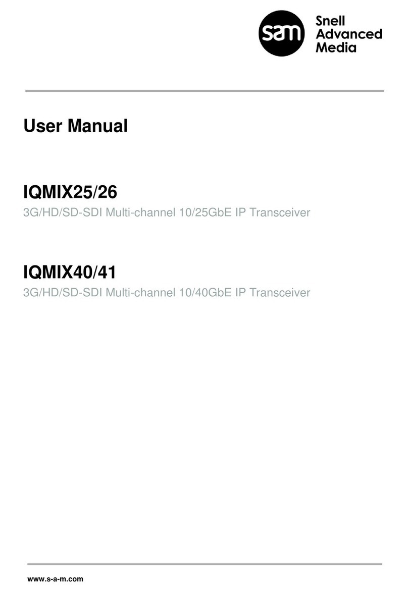Snell Advanced Media IQMIX25 user manual