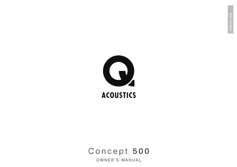 Q Acoustics Concept 500 User manual