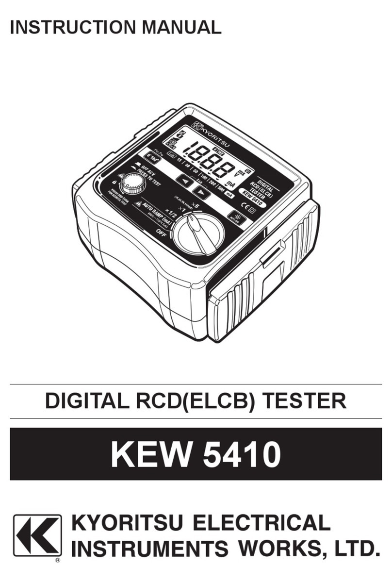 Kyoritsu Electrical Instruments Works, Ltd. KEW 5410 instruction manual Kyoritsu Electrical Instruments Works, Ltd. KEW 5410 instruction manual