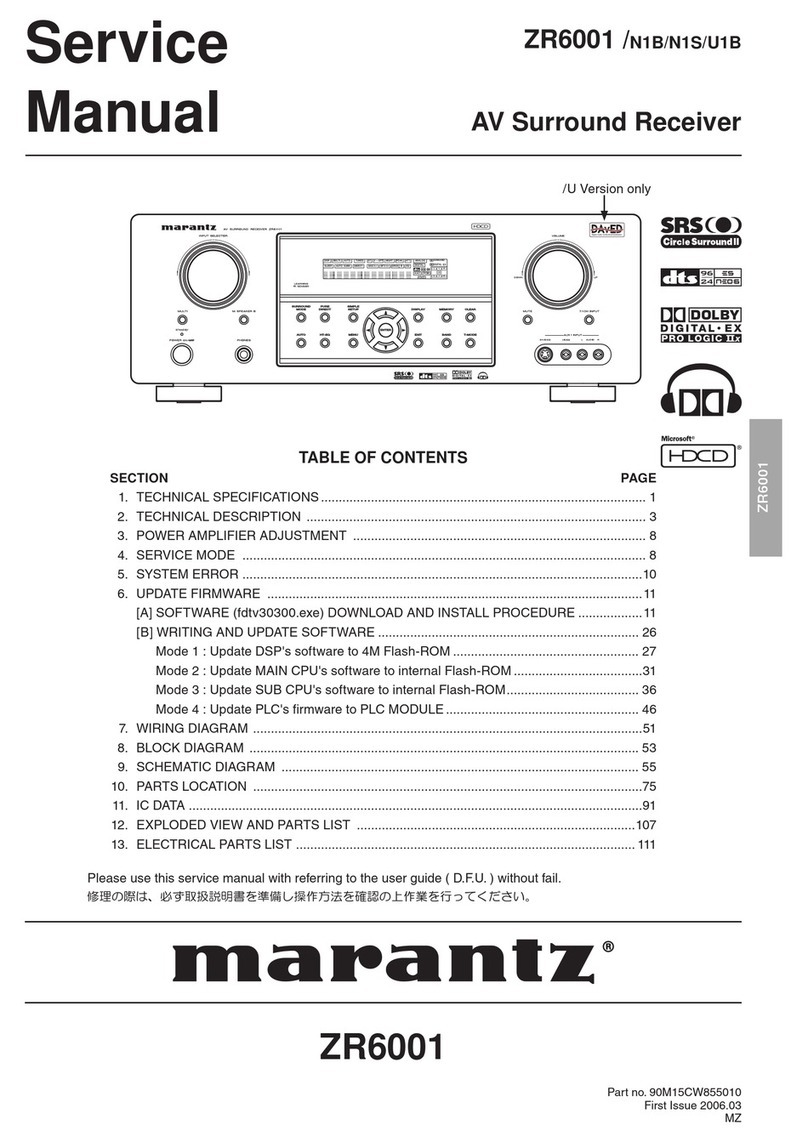 Marantz ZR6001 User manual