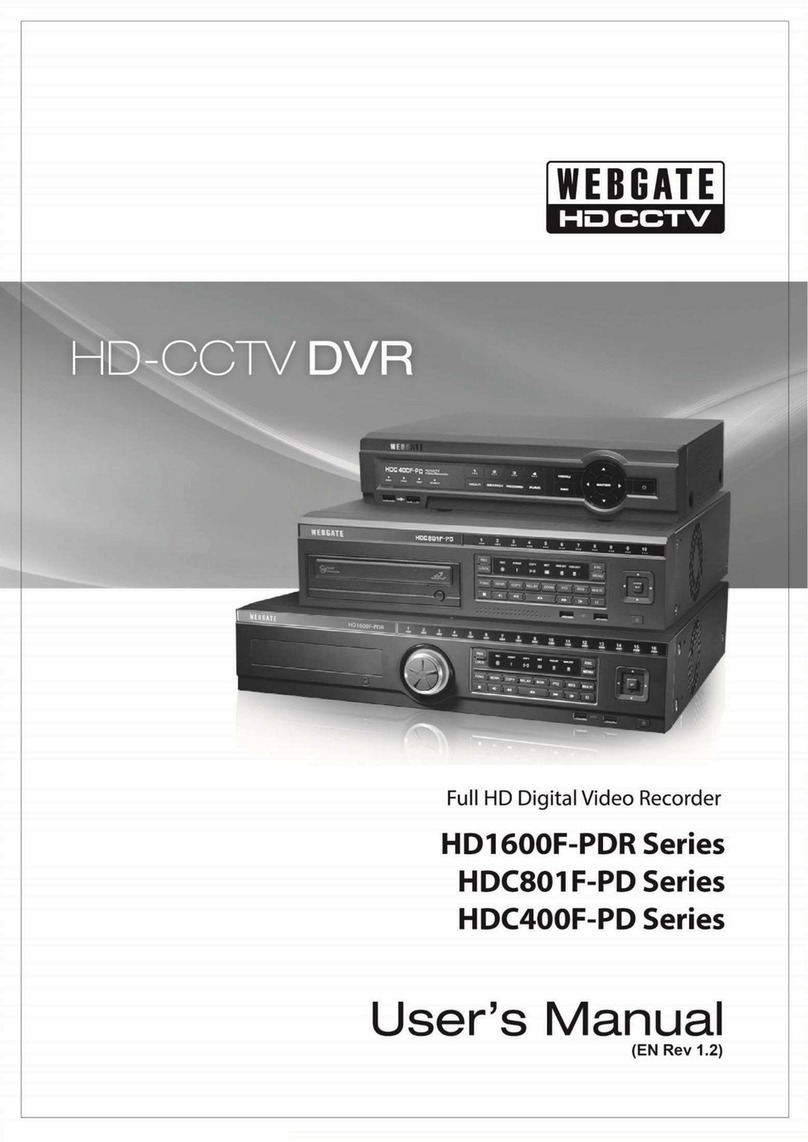 WebGate HD1600F-PDR Series user manual