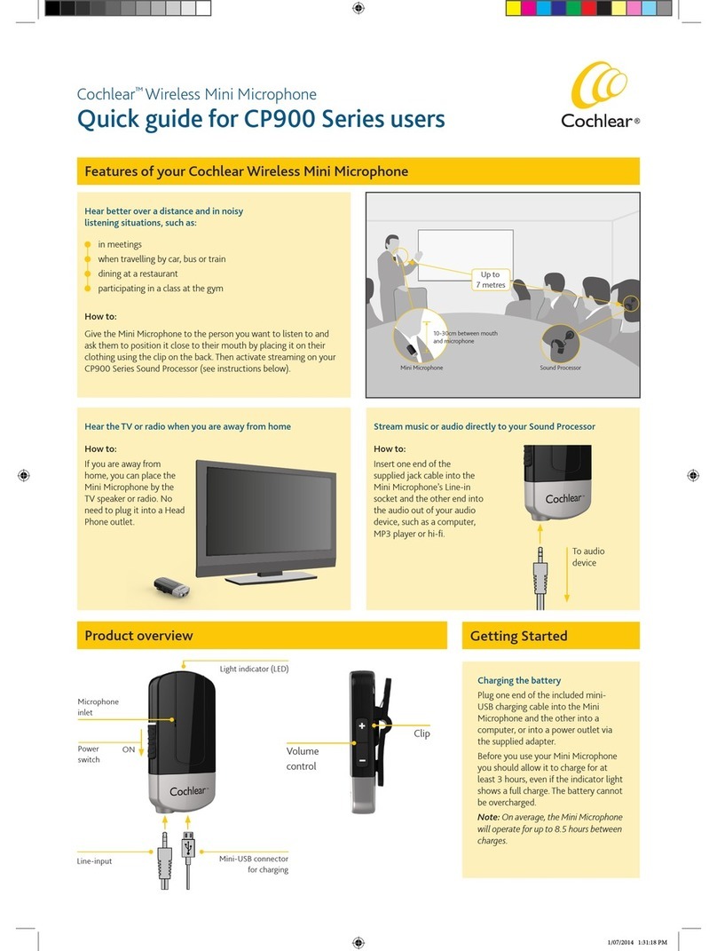 Cochlear CP900 Series quick guide