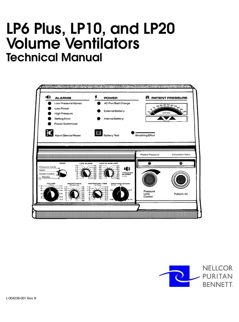 NELLCOR PURITAN BENNETT LP6 Plus Technical manual
