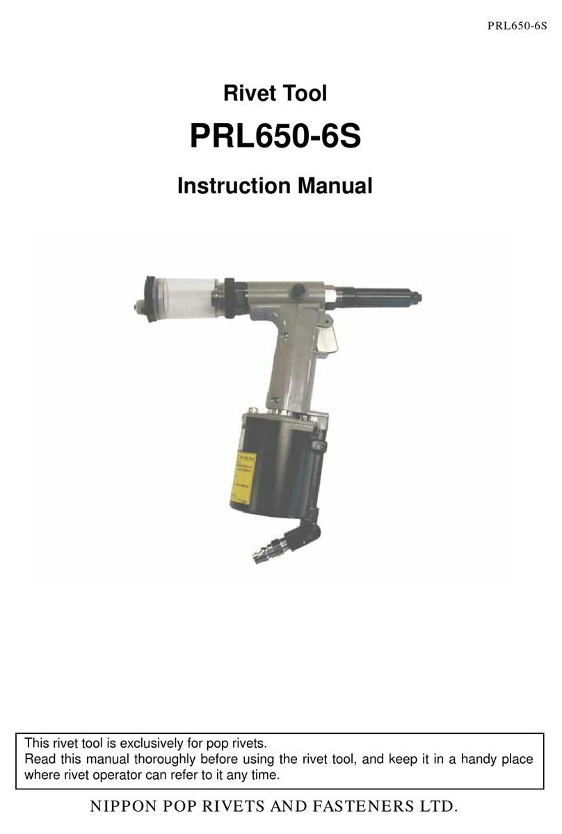 NIPPON POP RIVETS AND FASTENERS PRL650-6S User manual