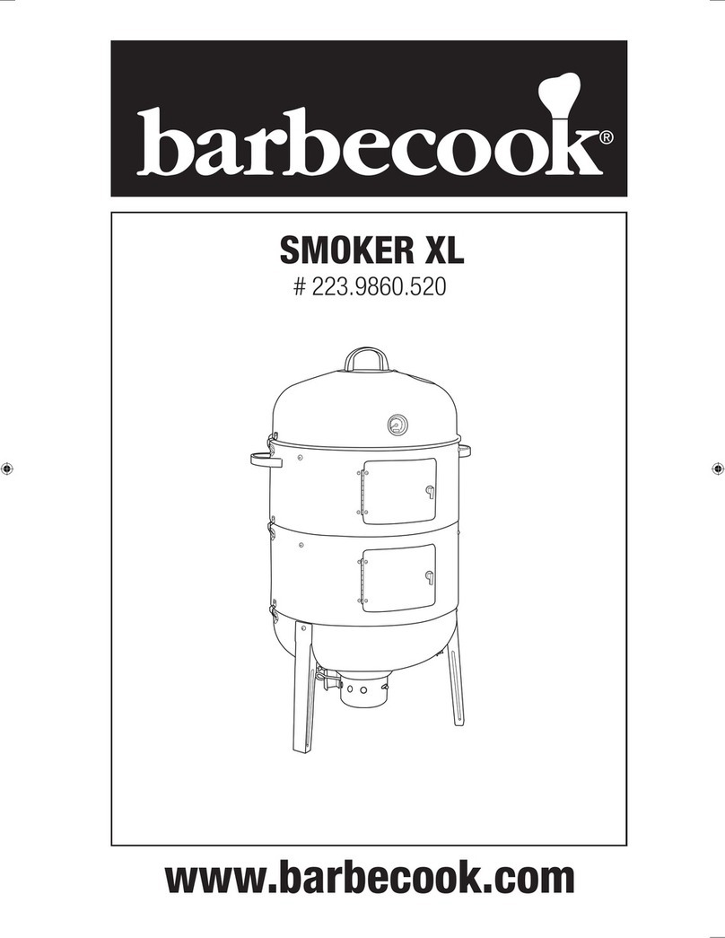 Barbecook 223.9860.520 User manual and assembly instructions