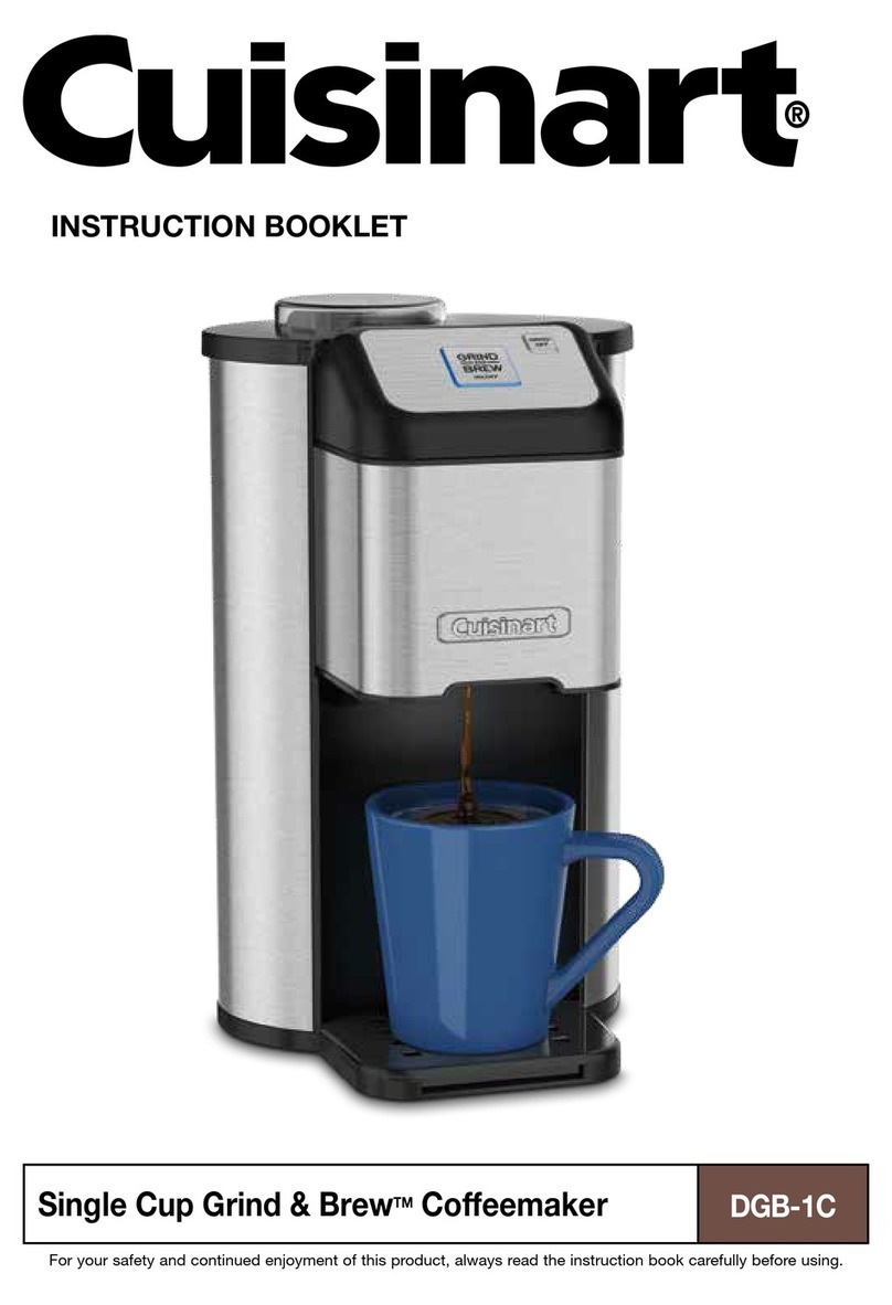 Cuisinart Grind & Brew DGB-1C User manual Cuisinart Grind & Brew DGB-1C User manual