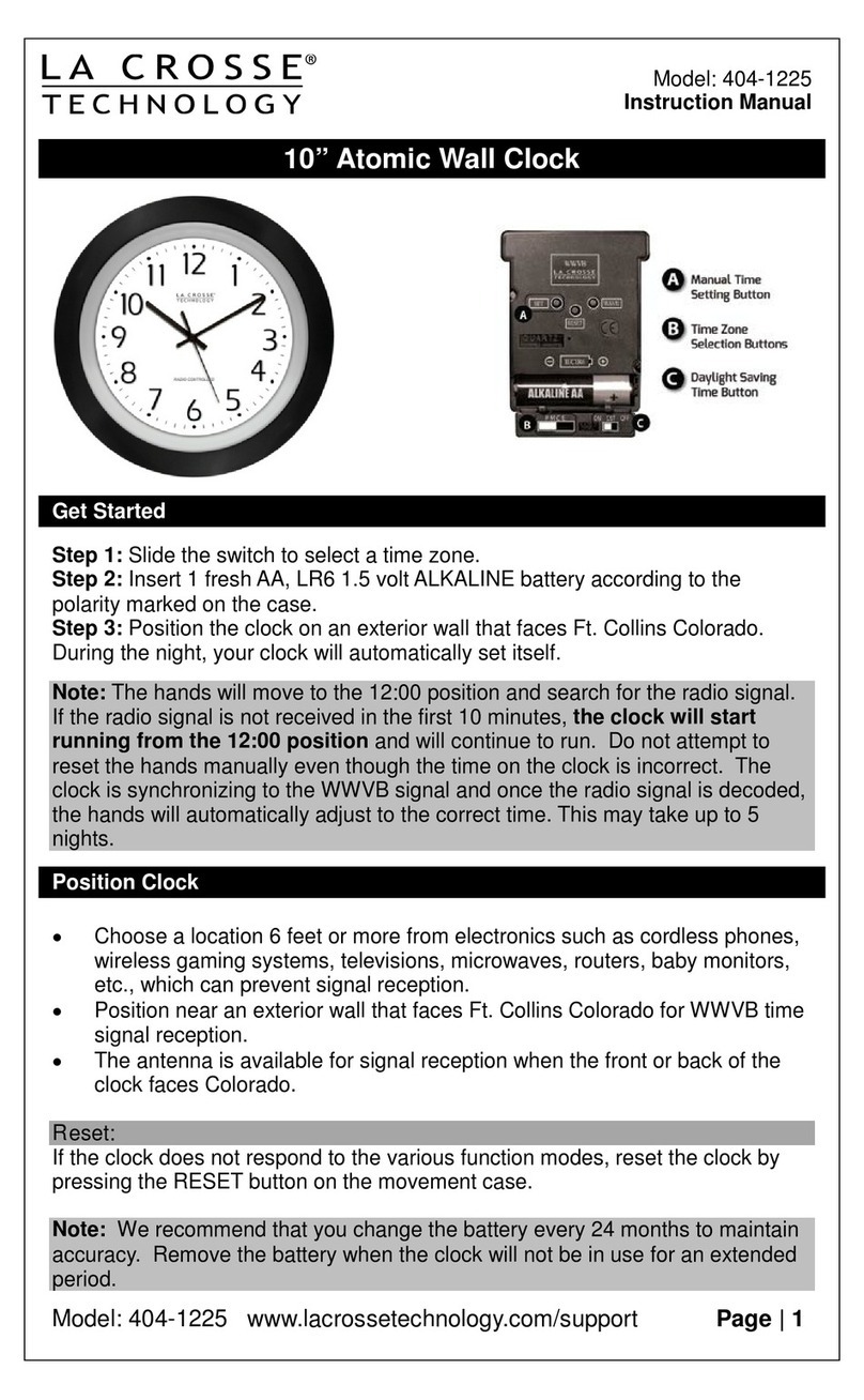 La Crosse Technology 404-1225 User manual