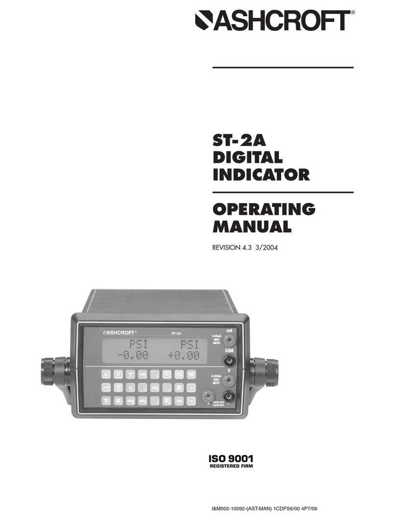 Ashcroft ST-2A operating manual