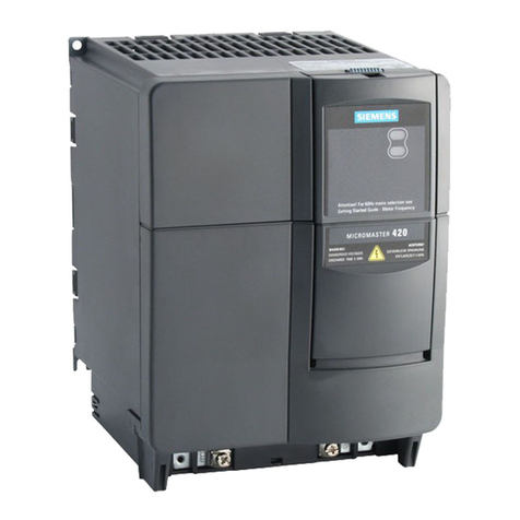 Siemens MICROMASTER 420 User manual