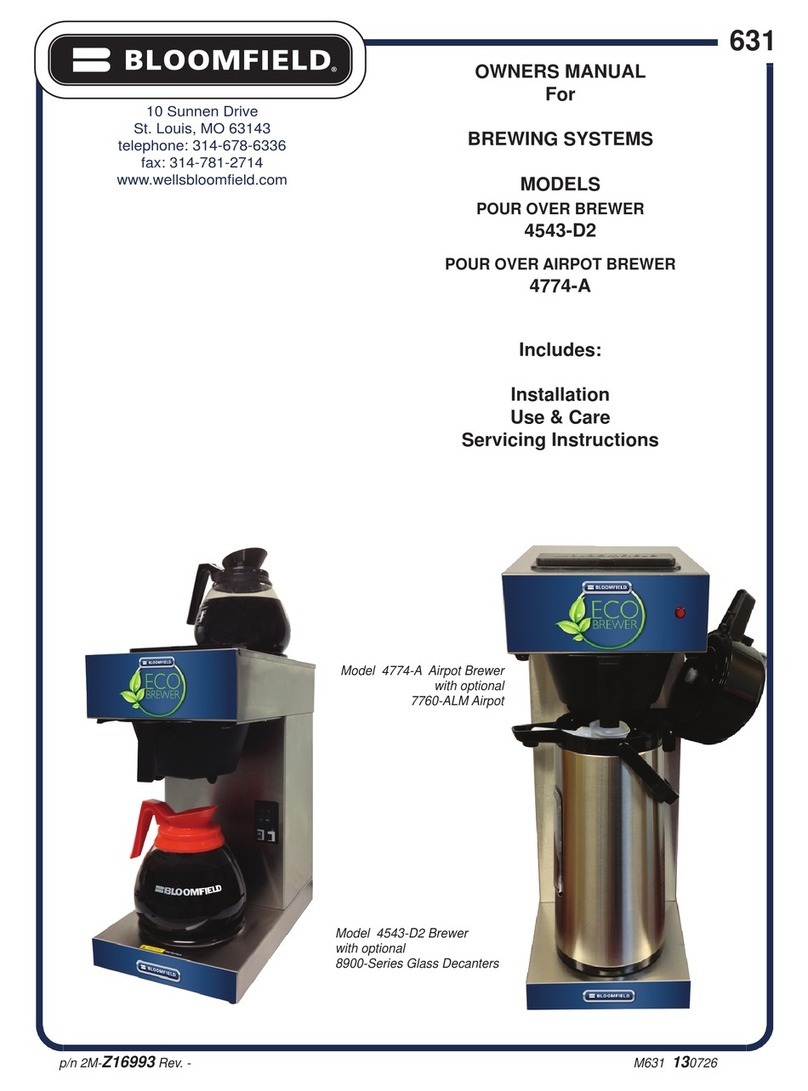 Bloomfield 4543-D2 owner's manual