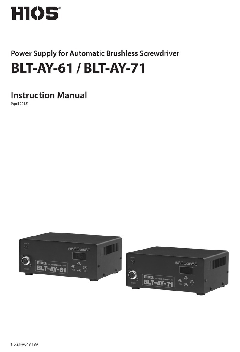 HIOS BLT-AY-71 instruction manual