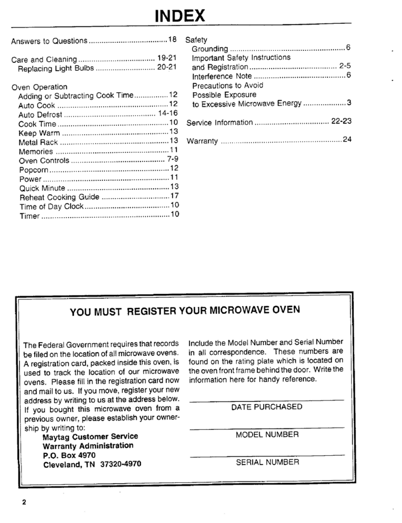 Magic Chef VM12AB User manual