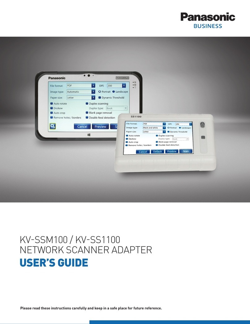 Panasonic KV-SSM100 User manual