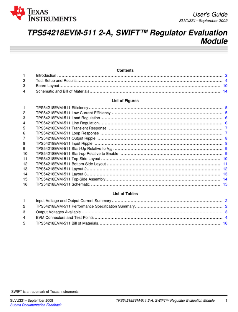 Texas Instruments TPS54218EVM-511 2-A user guide