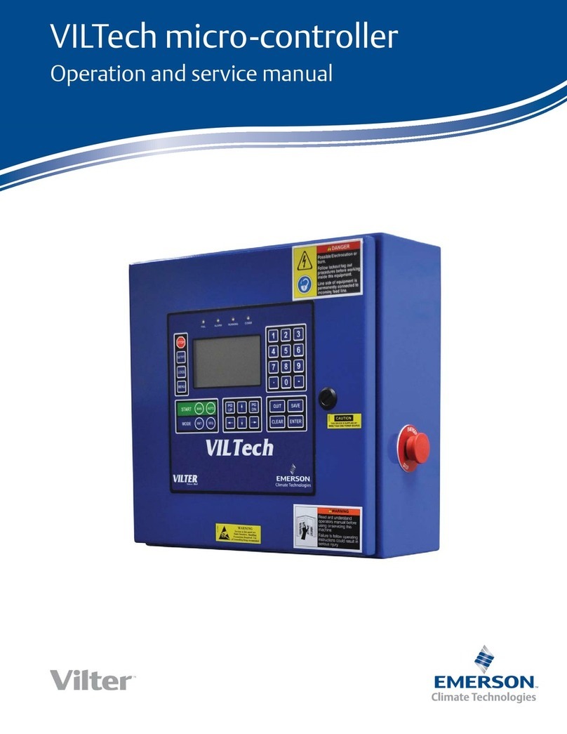 Emerson Vilter VilTech Operation and service manual