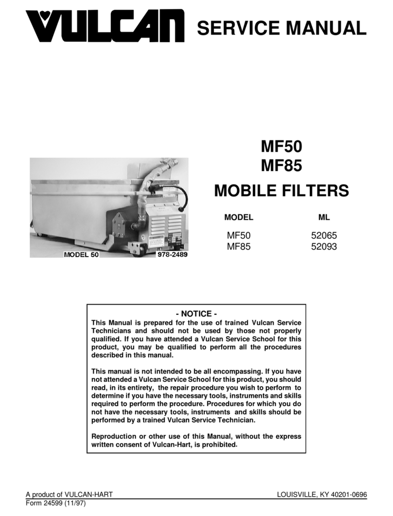 Vulcan-Hart MF50 User manual