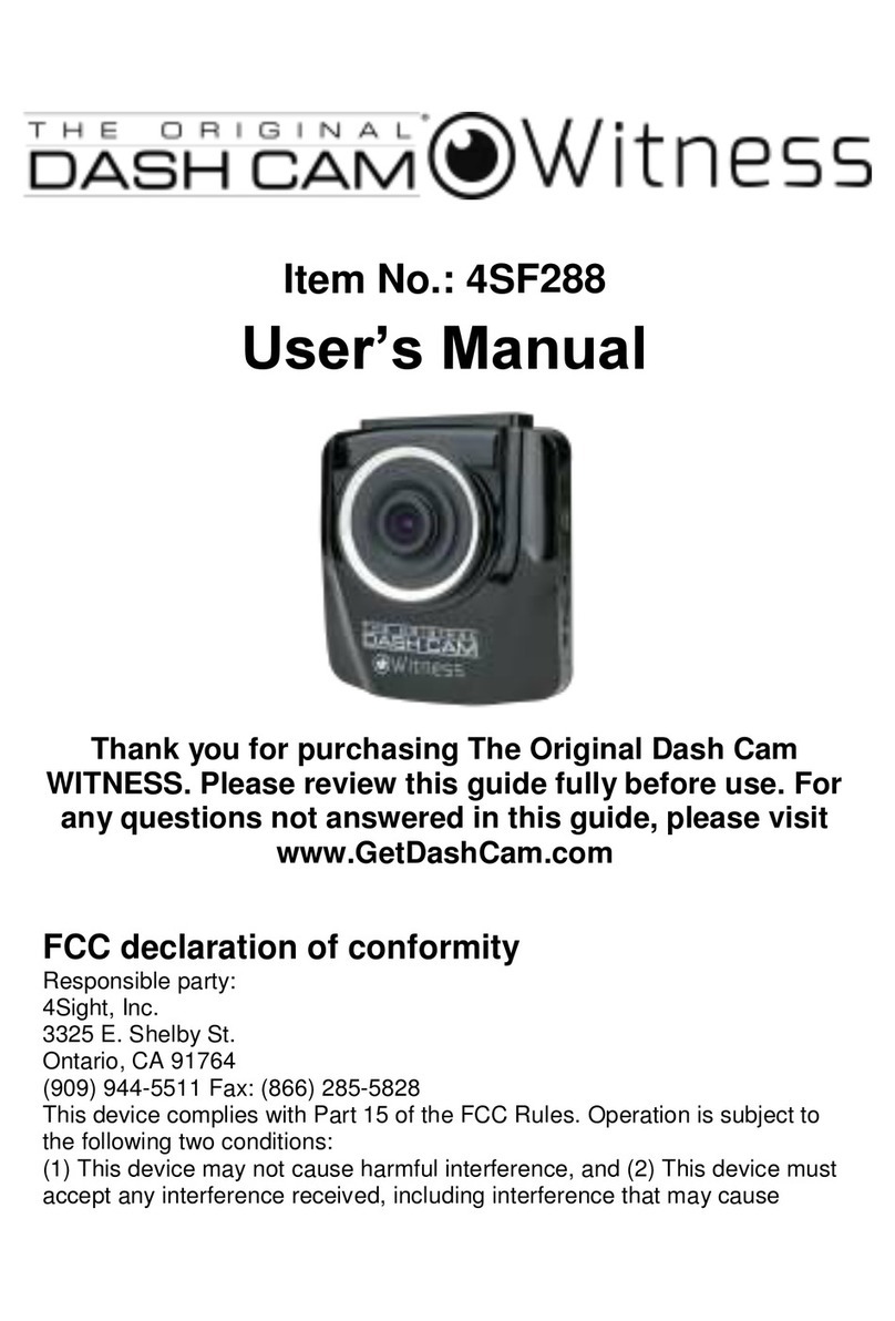 The Original Dash Cam 4SF288 user manual