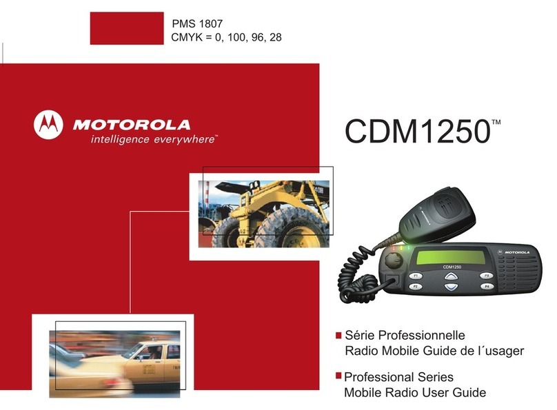 Motorola CDM1250 user guide