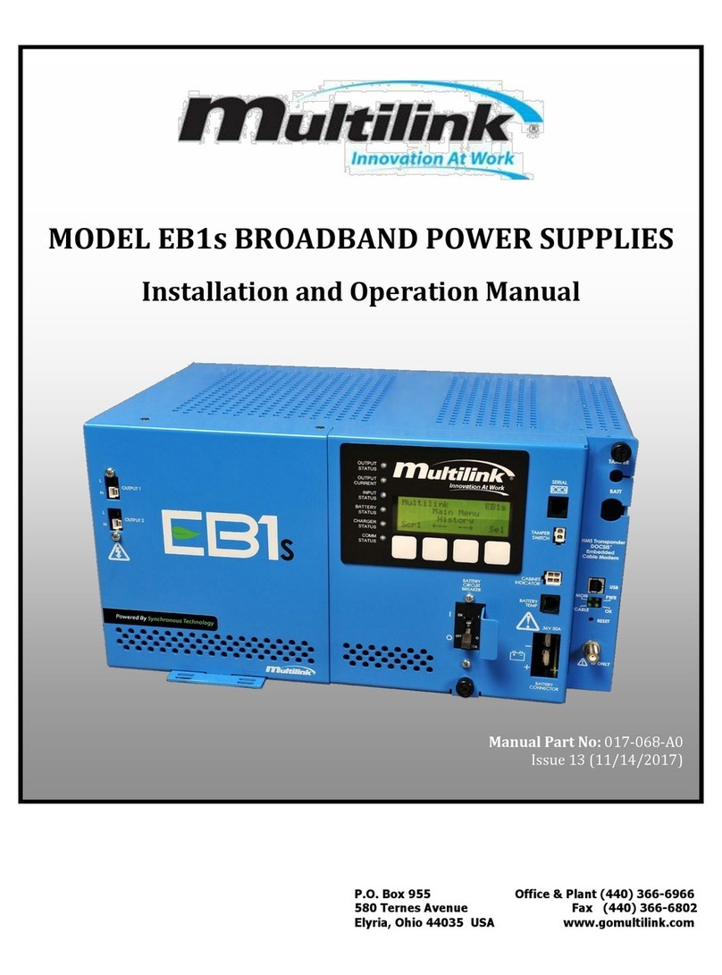 Multilink EB1s Installation and operation manual