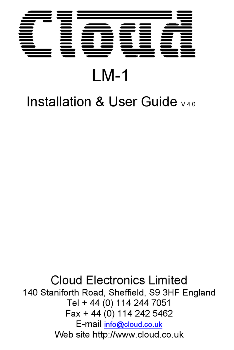 Cloud LM-1 Installation & user guide